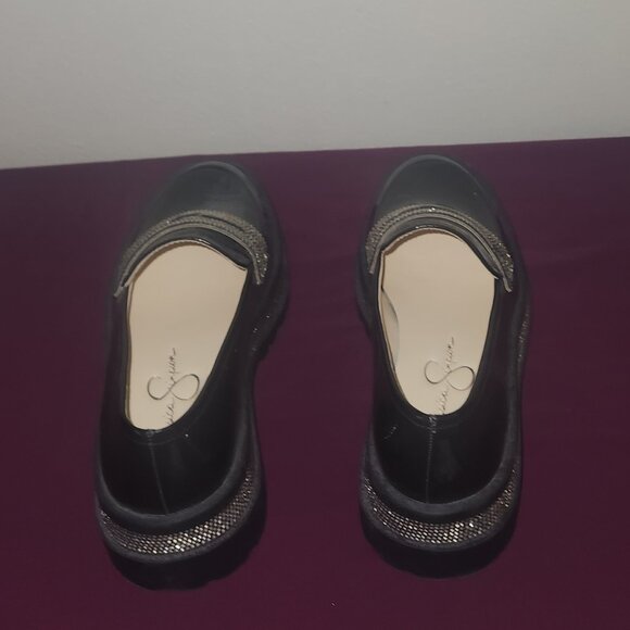 Jessica Simpson Everlyn Patent Rhinestone Platform Loafer 6.5 Punk Whimsigoth - Picture 8 of 9